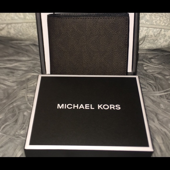 Michael Kors SLIM BILLFOLD Men’s wallet Jet - Picture 5 of 7